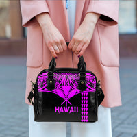 Hawaii Polynesian Purple Tribal Shoulder Handbag - LT12 - Polynesian Pride