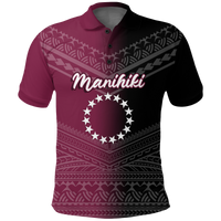 Custom Manihiki Cook Islands Pride Polo Shirt LT12 Unisex Black - Polynesian Pride