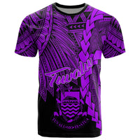 Tuvalu Polynesian T Shirt Tribal Wave Tattoo Purple Unisex Purple - Polynesian Pride