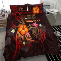 Fiji Polynesian Personalised Bedding Set - Legend of Fiji (Red) - Polynesian Pride