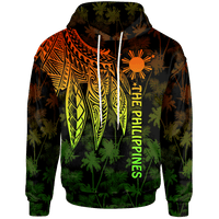 The Philippines Hoodie Polynesian Wings (Reggae) Unisex Reggae - Polynesian Pride
