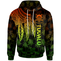 Tuvalu Hoodie Polynesian Wings (Reggae) Unisex Reggae - Polynesian Pride