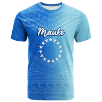 Custom Mauke Cook Islands Pride T Shirt LT12 Unisex Blue - Polynesian Pride