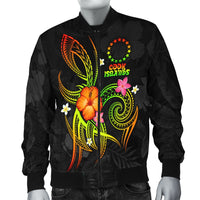Cook Islands Polynesian Men's Bomber Jacket - Legend of Cook Islands (Reggae) - Polynesian Pride