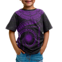 Marshall Islands Polynesian T Shirt Marshall Islands Waves (Purple) - Polynesian Pride