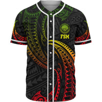 Federated States Of Micronesia Polynesian Baseball Shirt - Reggae Tribal Wave Unisex Reggae - Polynesian Pride
