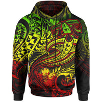 Polynesian Hoodie Reggae Shark Polynesian Tattoo Unisex Reggae - Polynesian Pride