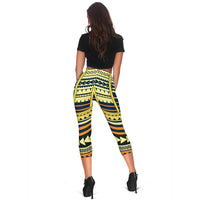 Polynesian Tattoo Capris Leggings - Polynesian Pride