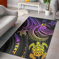 New Caledonia Custom Personalised Area Rug - Pink Turtle Pink - Polynesian Pride