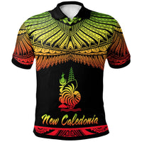 New Caledonia Polo Shirt Polynesian Tattoo Reggae Version Unisex Reggae - Polynesian Pride