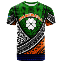 Kwajalein Atoll Tribal Pattern T Shirt LT12 Unisex Green - Polynesian Pride