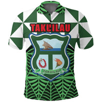 Takuilau College Polo Shirt Tongan Patterns LT20 Unisex Green - Polynesian Pride