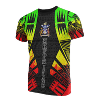 Norfolk Island T Shirt Norfolk Island Coat Of Arms Polynesian Tattoo Reggae Style Unisex Reggae - Polynesian Pride