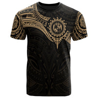 Tonga Polynesian T Shirt Full Color Heart Shield - Polynesian Pride