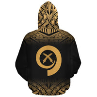 Vanuatu Polynesian Custom Hoodie Gold Fog - Polynesian Pride