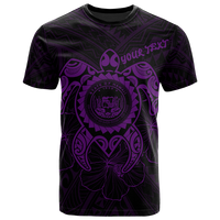 Hawaii Polynesian Custom T Shirt Vintage Polynesian Turtle (Purple) Unisex Purple - Polynesian Pride