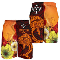 Kosrae Custom Personalised Men's Shorts - Tribal Tuna Fish - Polynesian Pride