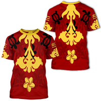 Hawaii Hawaiian Quilt Style T Shirt - Polynesian Pride