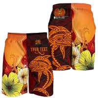 Papua New Guinea Custom Personalised Men's Shorts - Tribal Tuna Fish - Polynesian Pride