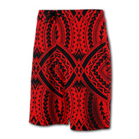 Hawaii Polynesian Tradition Board Shorts Red - Polynesian Pride
