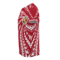 Tonga T Shirt Tonga Coat of Arms Swirling Style - Polynesian Pride