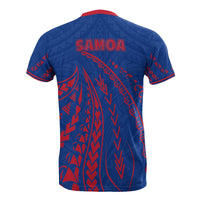 Samoa T Shirt Samoan Coat of Arms Swirling Style - Polynesian Pride