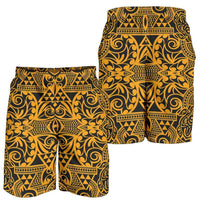 Polynesian Men's Short Yellow Black Men's Shorts Yellow - Polynesian Pride