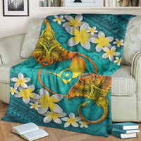 Yap Micronesia Blanket - Manta Ray Ocean - Polynesian Pride
