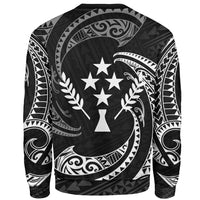 Kosrae Polynesian Sweater - White Tribal Wave - Polynesian Pride