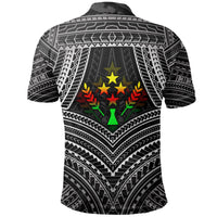 Kosrae Polynesian Polo Shirt Kosrae Flag Reggae Color - Polynesian Pride