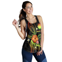Nauru Polynesian Personalised Women's Racerback Tank - Legend of Nauru (Reggae) - Polynesian Pride