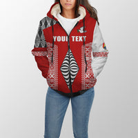 (Custom Personalised) Tonga Rugby Sherpa Hoodie - Mate Ma'a Tonga LT13 - Polynesian Pride