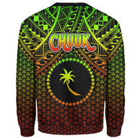 Polynesian Chuuk SweaT Shirt Reggae Vintage Polynesian Patterns - Polynesian Pride