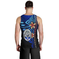 Marshall Islands Custom Personalised Men's Tank Top - Vintage Tribal Mountain Crest - Polynesian Pride