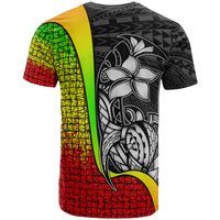 Polynesian Custom T Shirt Reggae Turtle with Hook - Polynesian Pride