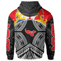 Tonga Polynesian Zip up Hoodie MMT Space Style - Polynesian Pride