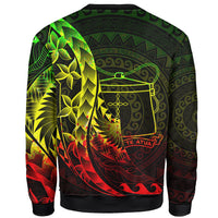 Tokelau Sweatshirt - Custom Personalised Polynesian Pattern Style Reggae Color - Polynesian Pride