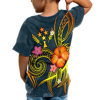 Kosrae Polynesian Custom T Shirt Legend of Kosrae (Blue) - Polynesian Pride