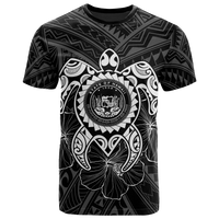 Hawaii Polynesian T Shirt Vintage Polynesian Turtle (White) Unisex White - Polynesian Pride