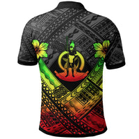 Vanuatu Custom Polynesian Polo Shirt Vanuatu Reggae Seal Camisole Hibiscus Style - Polynesian Pride