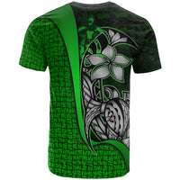 Vanuatu T Shirt Coat of Arm Green Turtle with Hook - Polynesian Pride