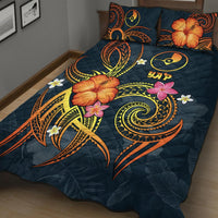 YAP Polynesian Quilt Bed Set - Legend of YAP (Blue) - Polynesian Pride