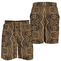 Polynesian Symmetry Gold Men's Short Men's Shorts Gold - Polynesian Pride