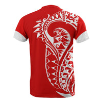 Tonga T Shirt Tonga Coat of Arms Polynesian Tattoo Sport Style - Polynesian Pride