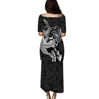 (Custom Personalised) Polynesian Shark Tattoo Hawaii Tribal Puletasi Dress - LT12 - Polynesian Pride