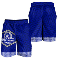Tonga Tupou College Toloa Men's Short - Ngatu Pattern - LT12 - Polynesian Pride