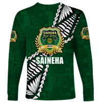 Tonga Saineha High School Tongan Patterns Long Sleeve Shirt - Polynesian Pride