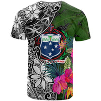 Samoa T Shirt Turtle Plumeria Banana Leaf - Polynesian Pride
