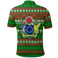 Cook Islands Christmas Polo Shirt Ugly Christmas LT12 - Polynesian Pride