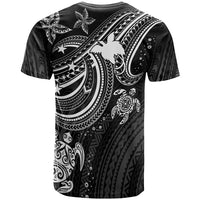 Papua New Guinea Custom T shirt White Turtle - Polynesian Pride